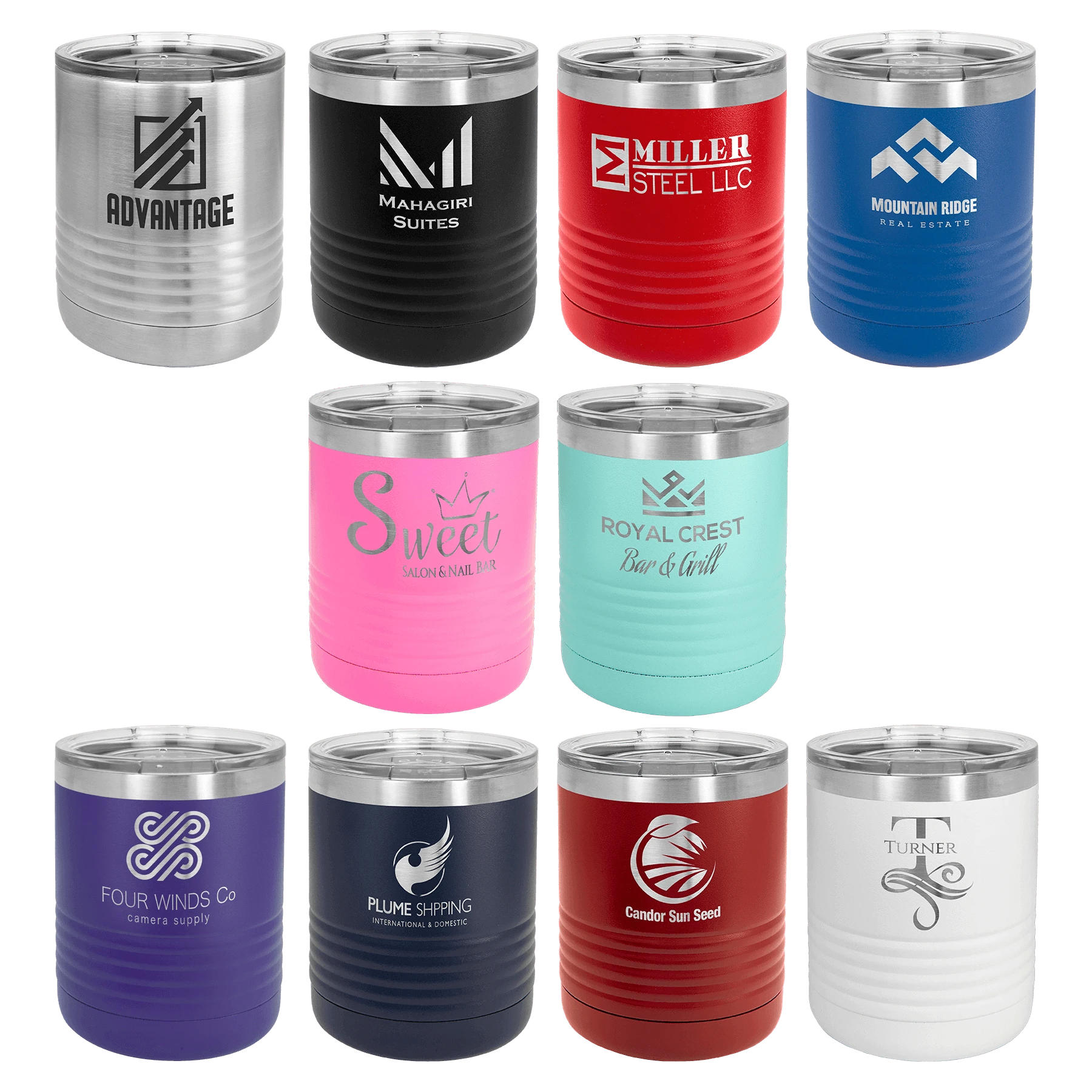 10 oz tumbler sample logo