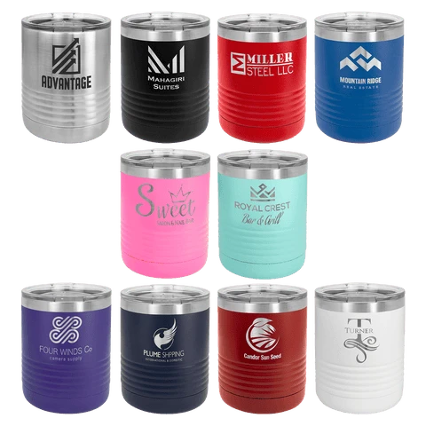 10 oz tumbler sample logo
