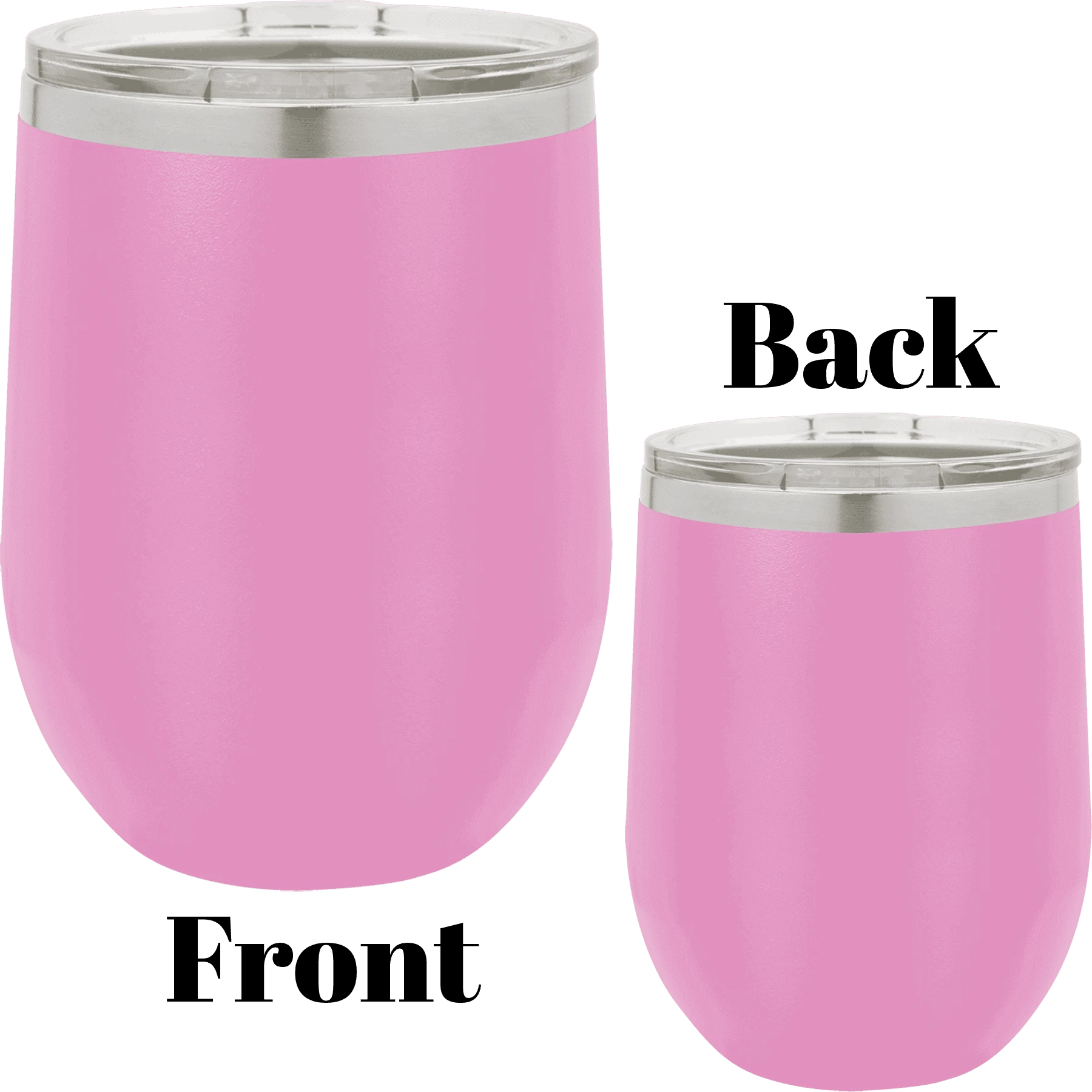 12 oz wine tumbler light purple