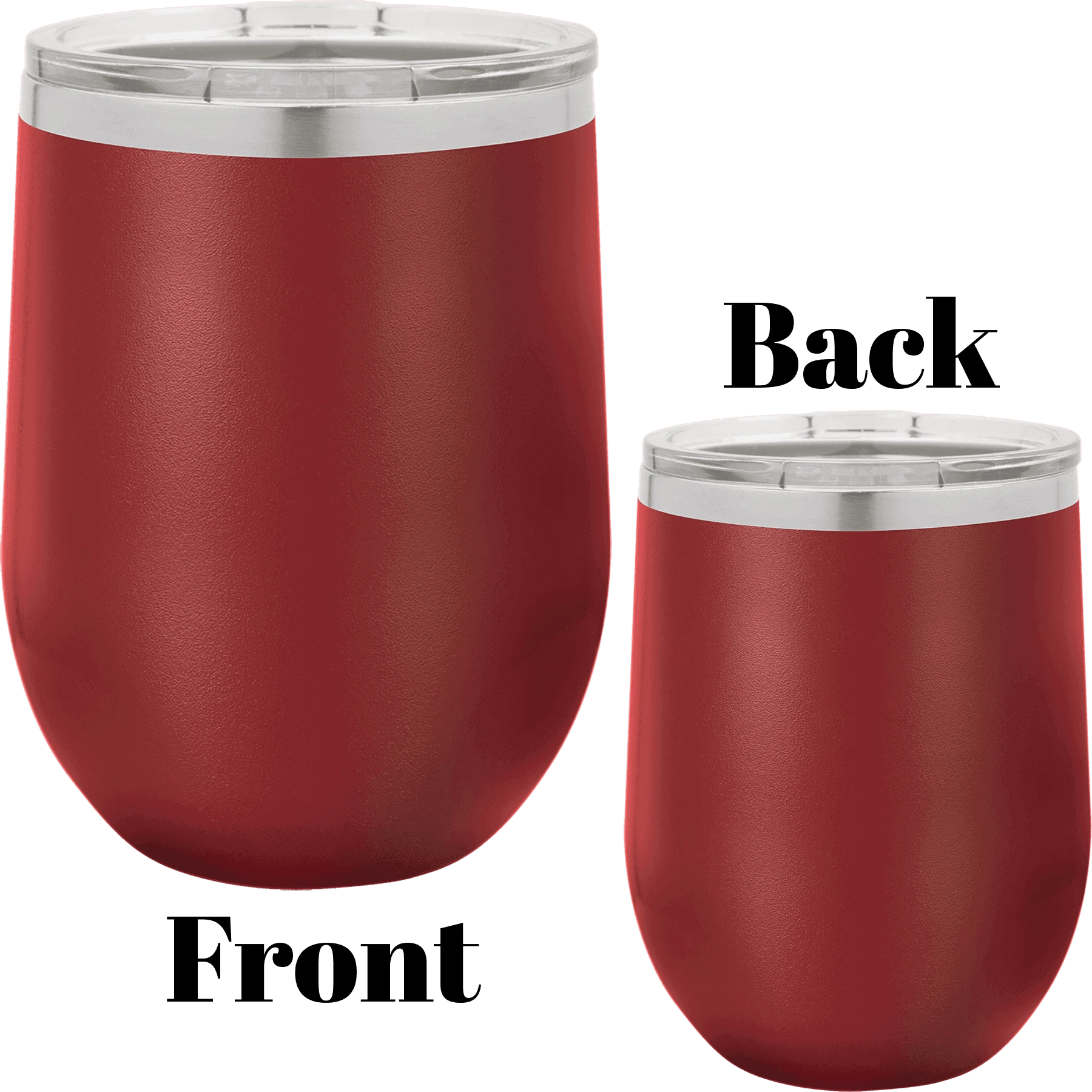 12 oz wine tumbler maroon