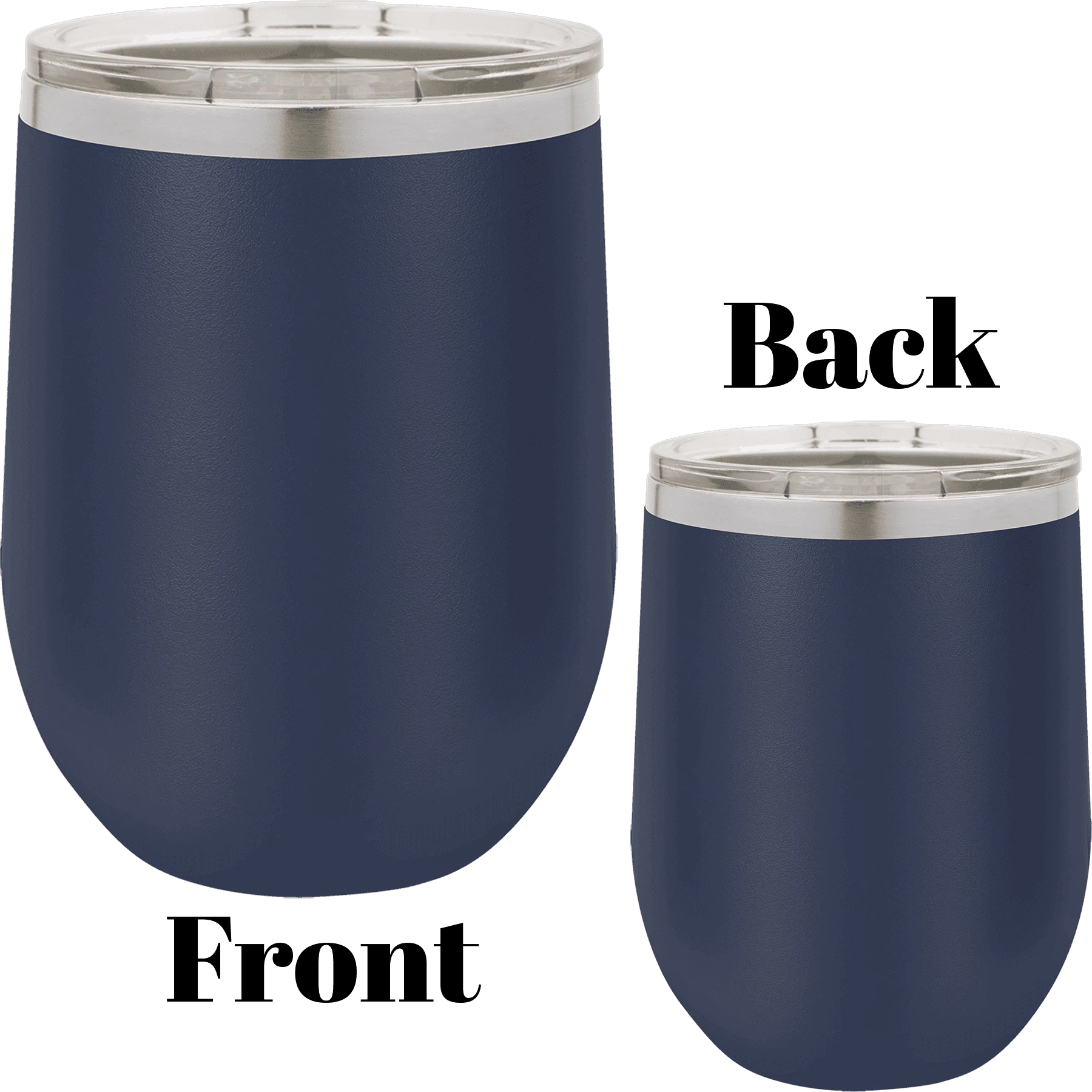 12 oz wine tumbler navy