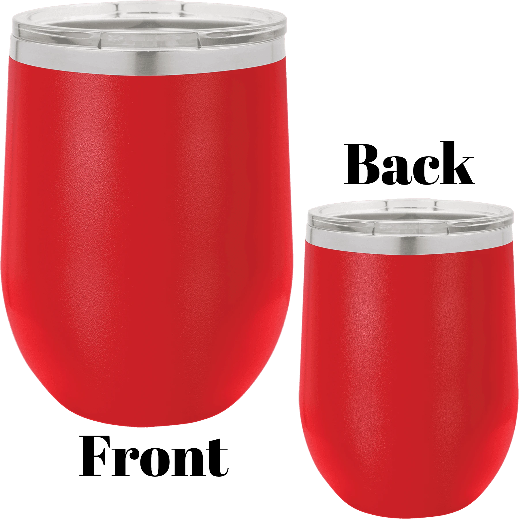 12 oz wine tumbler red