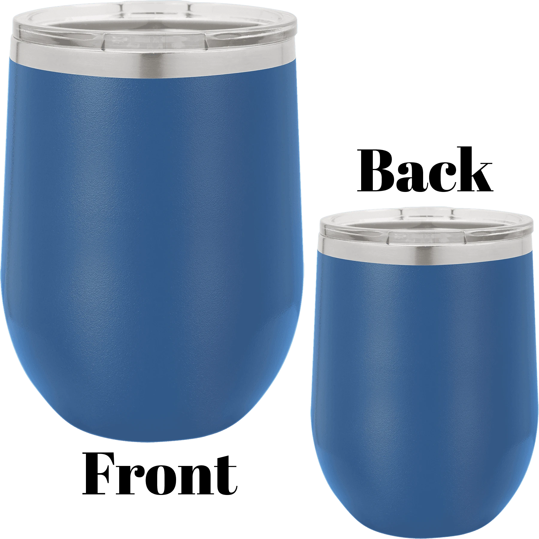 12 oz wine tumbler royal blue