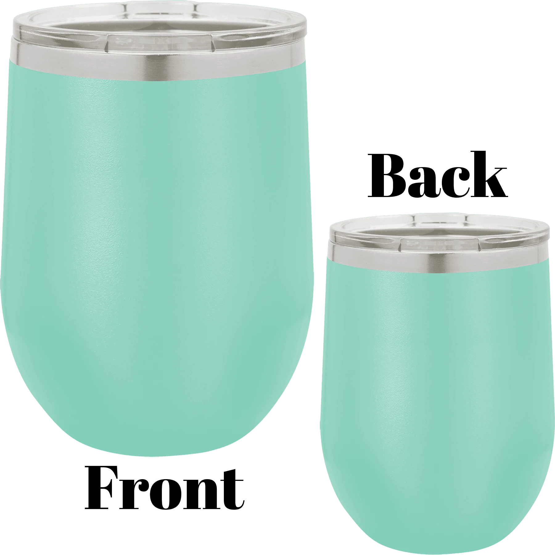 12 oz wine tumbler teal