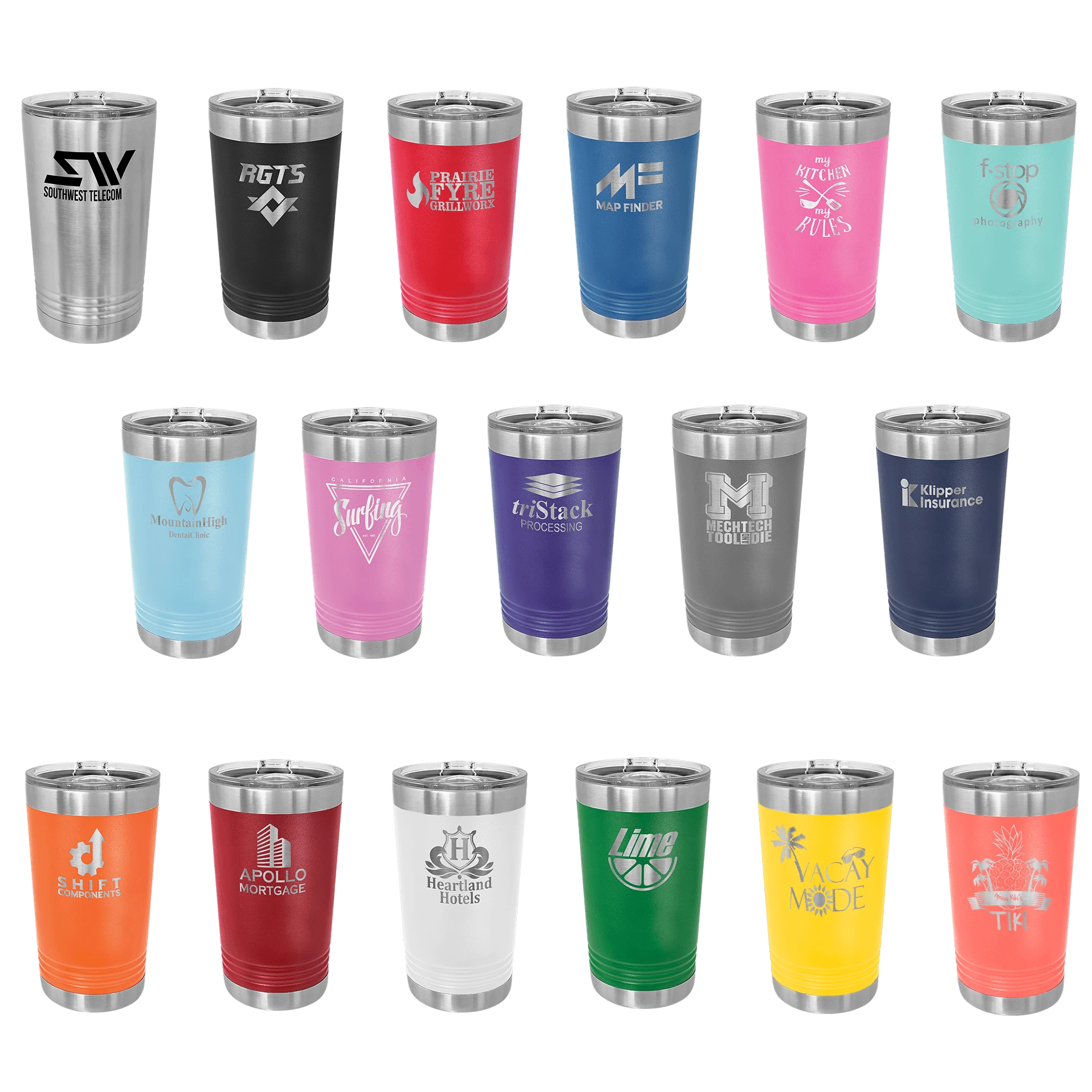 16 oz pint sample logo