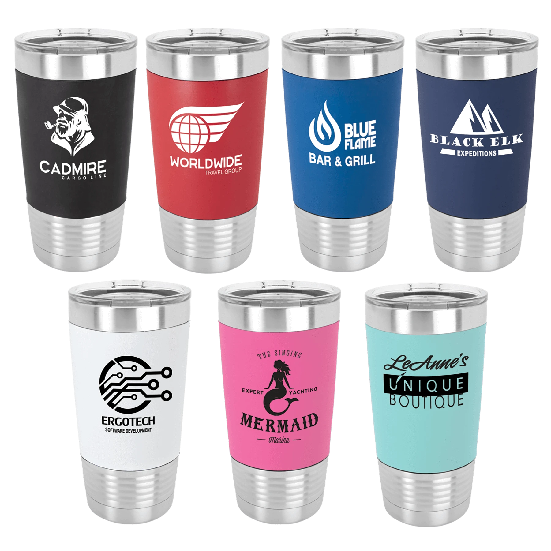 20oz Silicone Tumbler sample logo