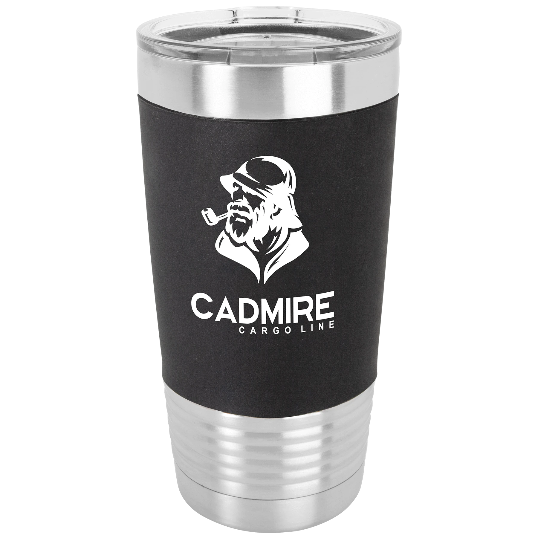 20oz Silicone Tumbler black logo