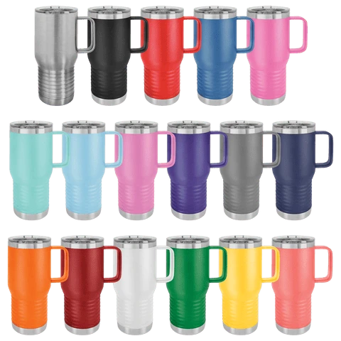 20oz Travel Mug sample logo