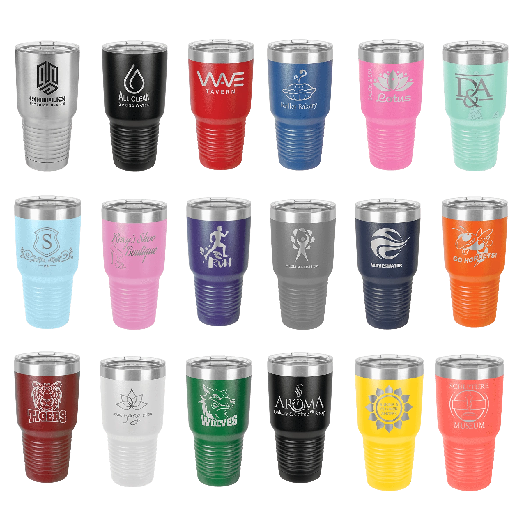 30oz Tumbler sample logo