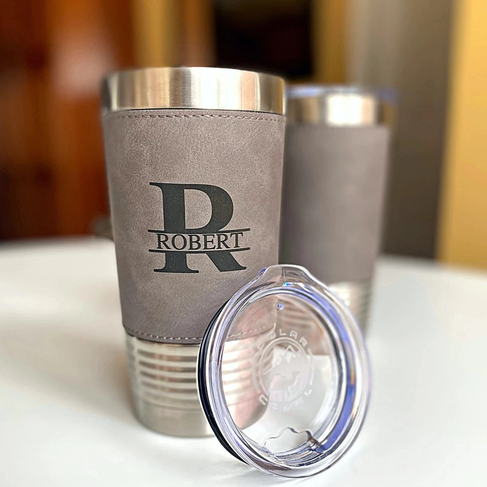 20oz Leatherette Tumbler