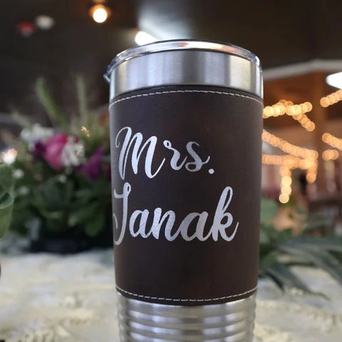 20oz Leatherette Tumbler